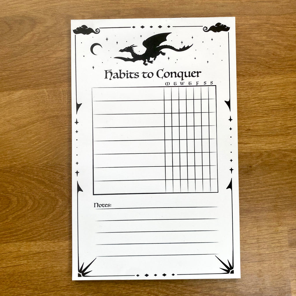 Habits to Conquer - Habit Tracking Notepad