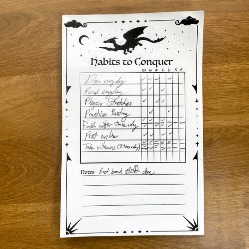 Habits to Conquer - Habit Tracking Notepad