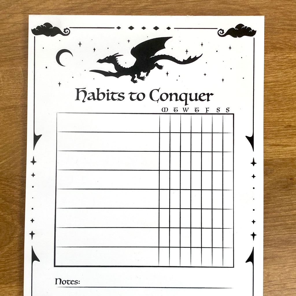 Habits to Conquer - Habit Tracking Notepad