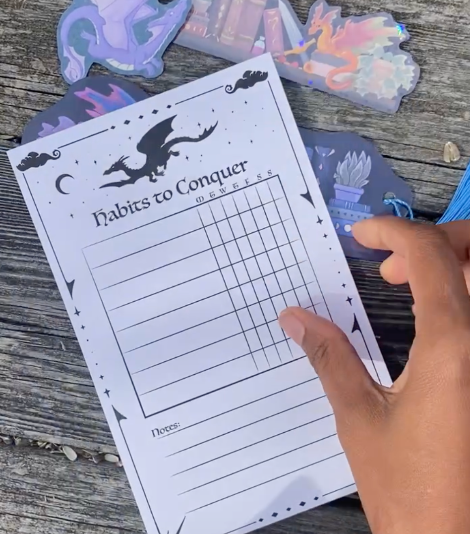 Habits to Conquer - Habit Tracking Notepad